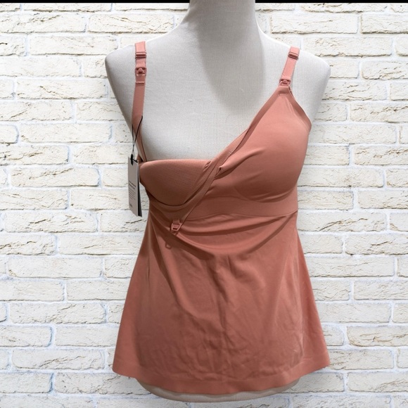 NWT Knix Pink Ginger Leakproof Nursing Tank Size Large - Picture 4 of 10